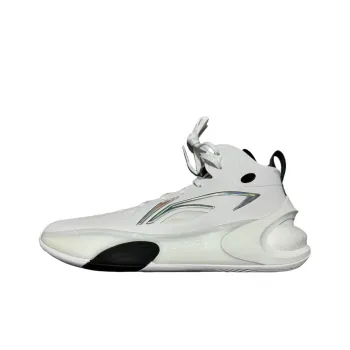 LiNing YuShuai 17 Cushioned Wear Resistant Slip Resistant High Top Basketball Shoes Men's White Black