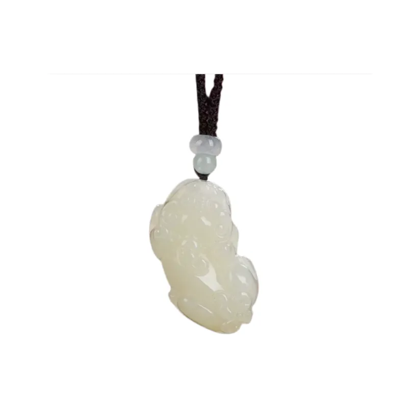 Jing Ruyu Hetian Jade Necklaces White Jade Unisex-10