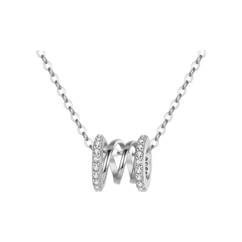 Chinese Jewelry 925 Sterling Silver Necklaces Women's-0