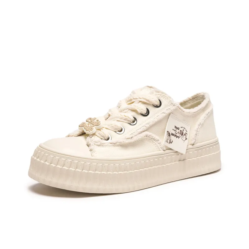 Disney X Hotwind Canvas Shoes Women's Low Top White-9