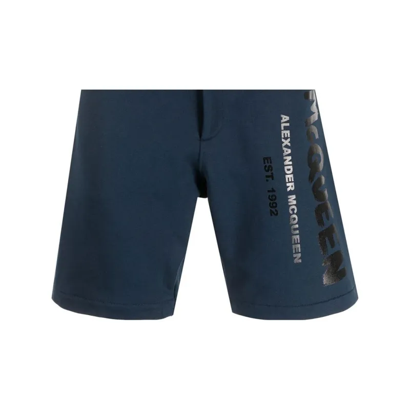 Alexander McQueen Logo Graffiti Bermuda Shorts-5