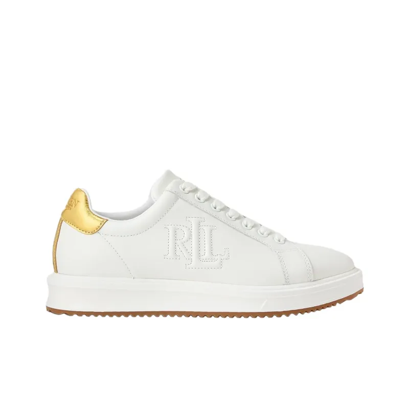 LAUREN RALPH LAUREN Ainsley Low Top Skateboard Shoes Women's White-1
