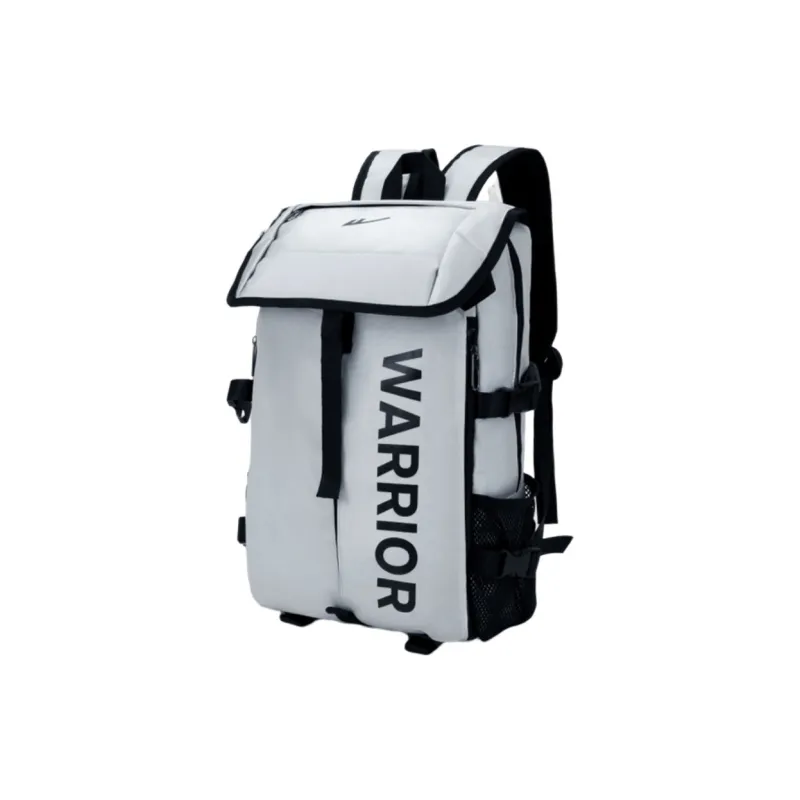 Warrior Oxford Fabric Backpack Regular Unisex Black/White-0