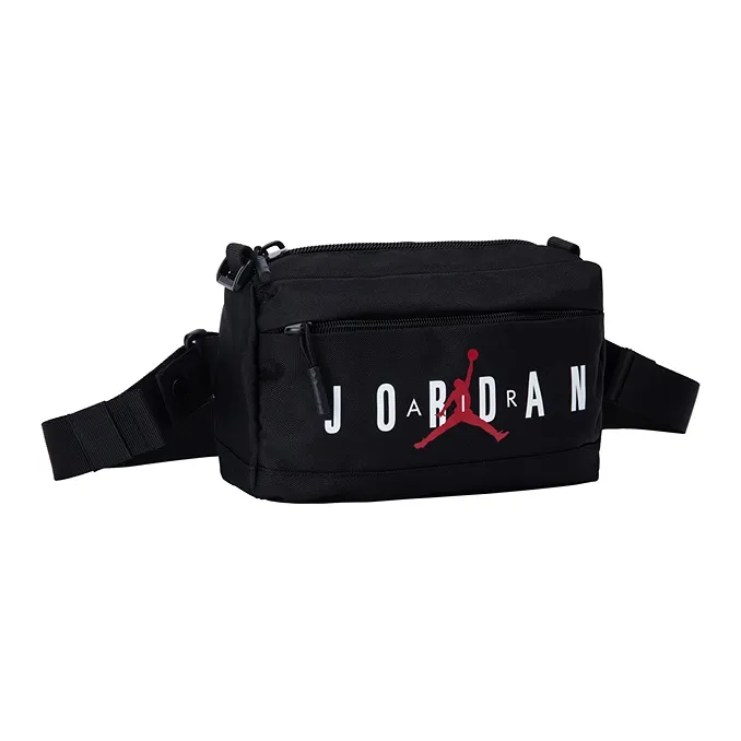 Jordan Polyester Shoulder Bag Crossbody Bag Fanny Pack Unisex Black-2