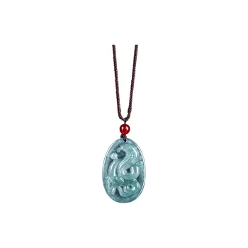 Emerald Ice Glutinous Jadeite Necklaces Unisex