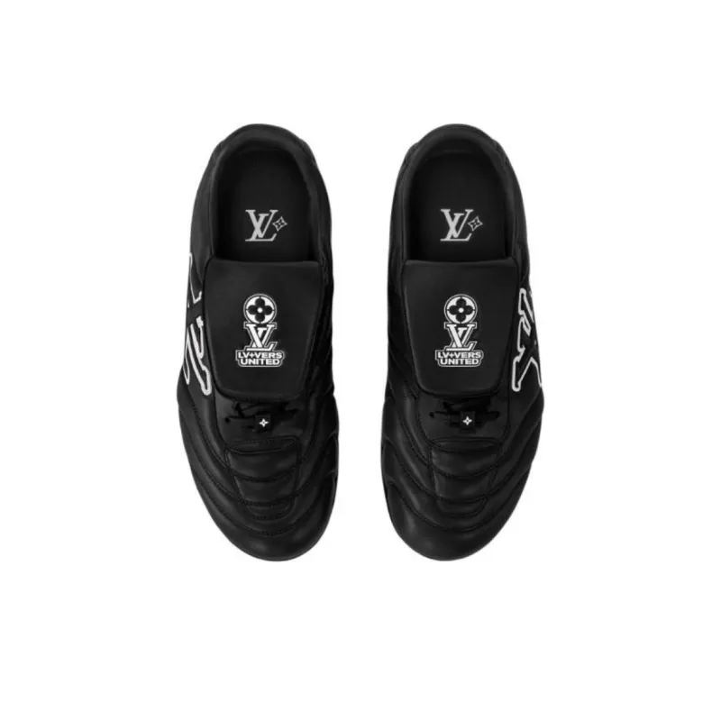 LOUIS VUITTON Footprint 2025 Spring Summer Men's Collection, Soccer Shoes Low Top Casual Shoes Men's Black-3