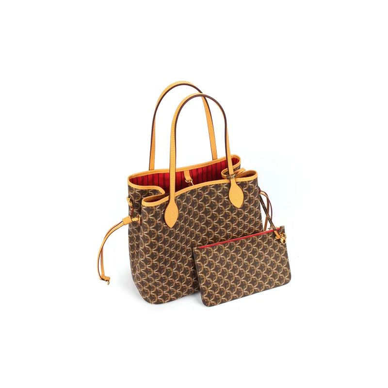 AQUASCUTUM PVC Tote Handbag Regular Women's Brown-6
