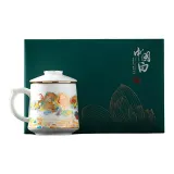 Li Ti Tong-Flying Dragon in The Sky Baichuan Cup (Glazed)