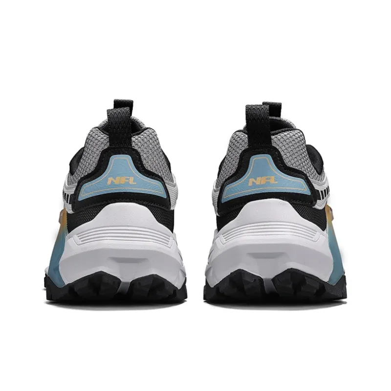 NFL Height Increasing Abrasion Resistant Slip Resistant Low Top Casual Shoes Men's Gray-4