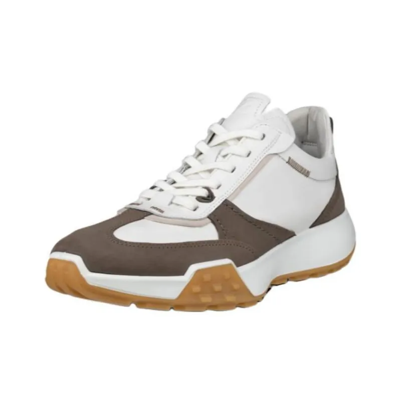 Ecco RETRO Slip Resistant Low Top Casual Shoes Men's White Umber-1