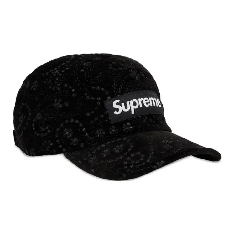 Supreme Velvet Paisley Camp Cap-2
