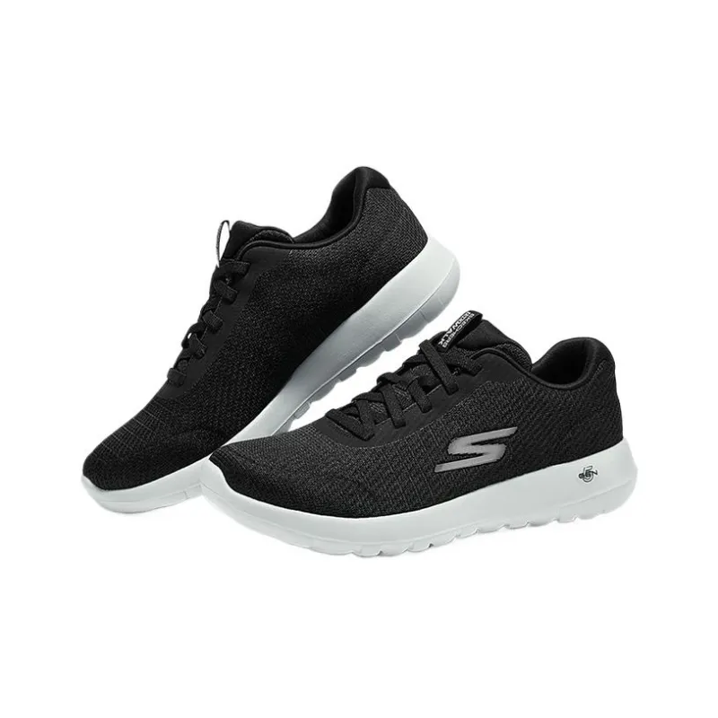 Skechers MEN'S GO WALK Lightweight Low Top Casual Shoes Men's Black Gray-1