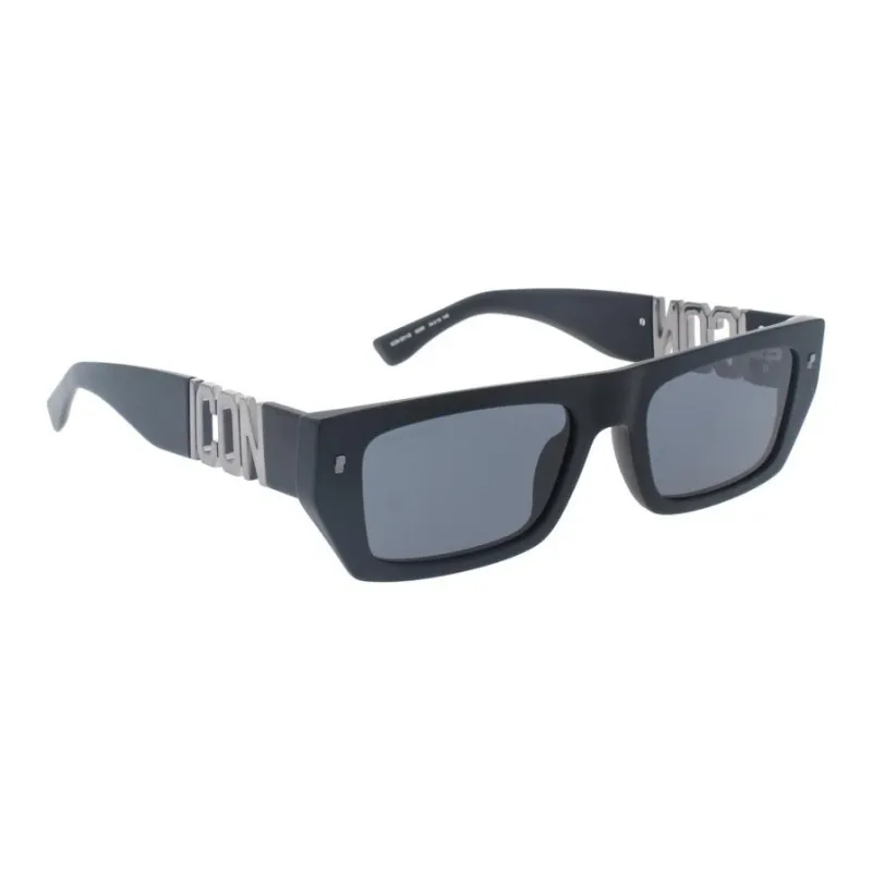 DSQUARED 2 Acetate Rectangular Sunglasses Men's Black-3