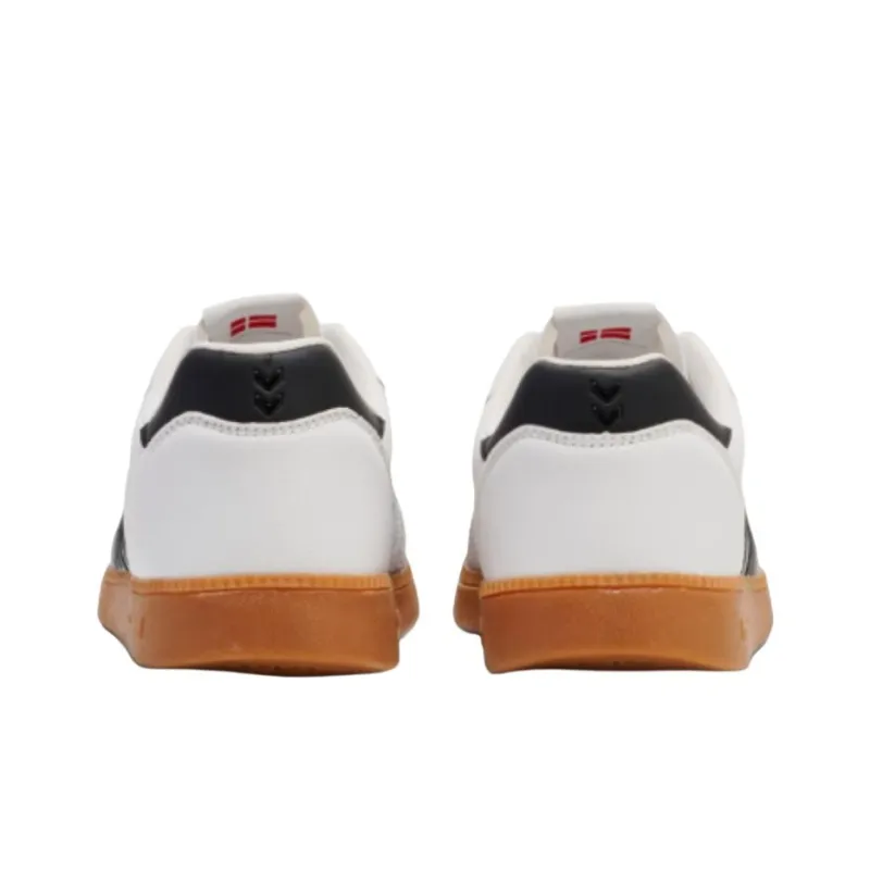 Hummel Anti-Slip Wear-Resistant Low-Top Training Shoes Unisex White Black-3