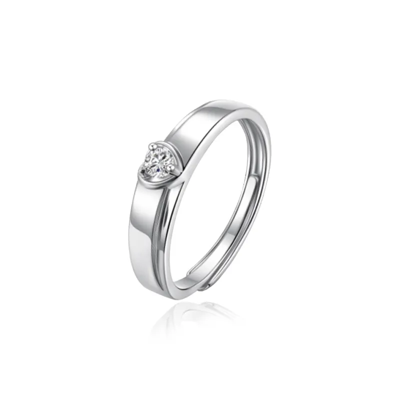 JINLIUFUJIXIANG Moissanite Collection S925 Silver Rings Unisex-0