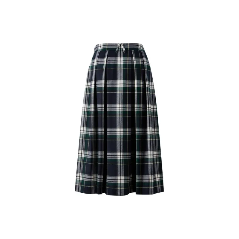E.land Casual Long Skirt Women's Hunter Green-1