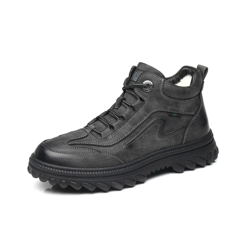 Bull Charm Short Martin Boot Men's Gray-0