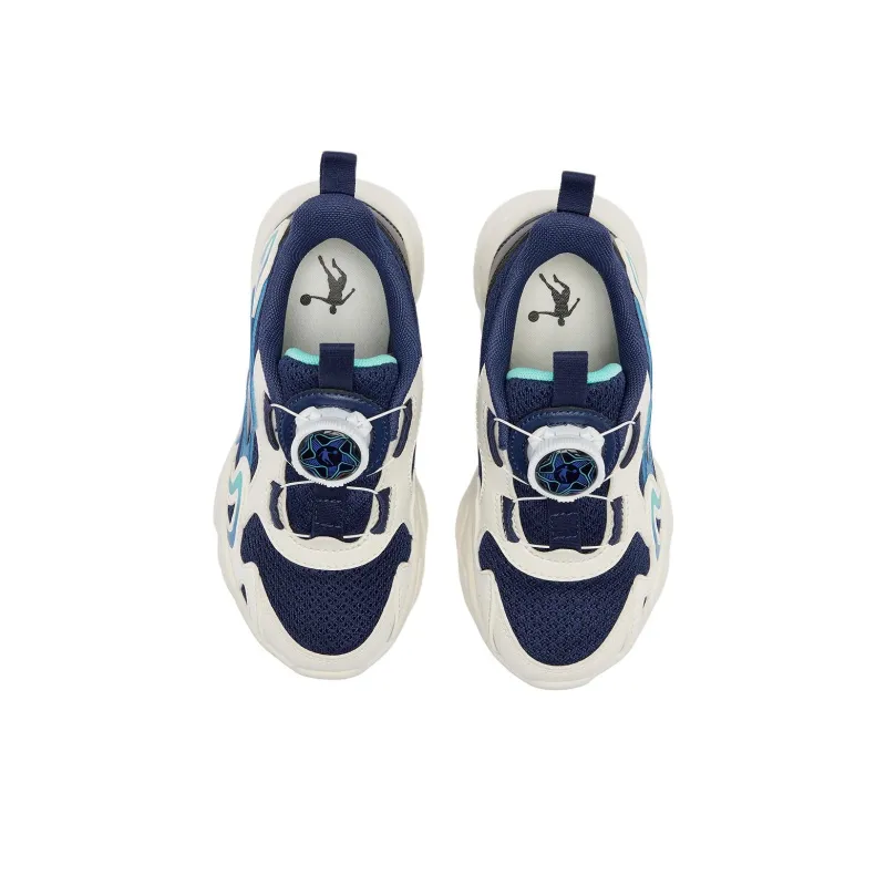 QIAODAN Anti Slip Wear Resistant Low Top Kids Lifestyle Shoes Calm Blue/ivory Children Aged 3 7 Years Old-3