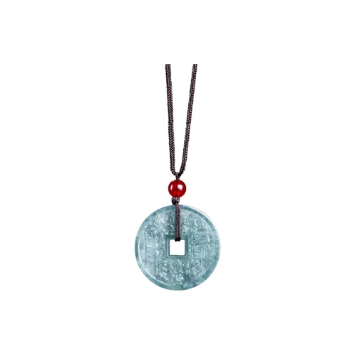 Emerald Glutinous Jade Jadeite Pendants Unisex