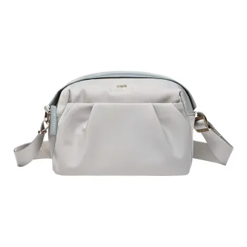 SEPTWOLVES Fabric Crossbody Bag Medium Size Women's Light Gray