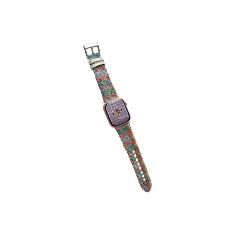 PULAISI Apple Compatibility Watch Band Plush Woolen Material-0