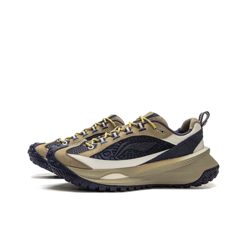 CHUMS x LiNing Travel Hero CRC Cushioning Low Top Running Shoes Unisex Light Chestnut Brown-2