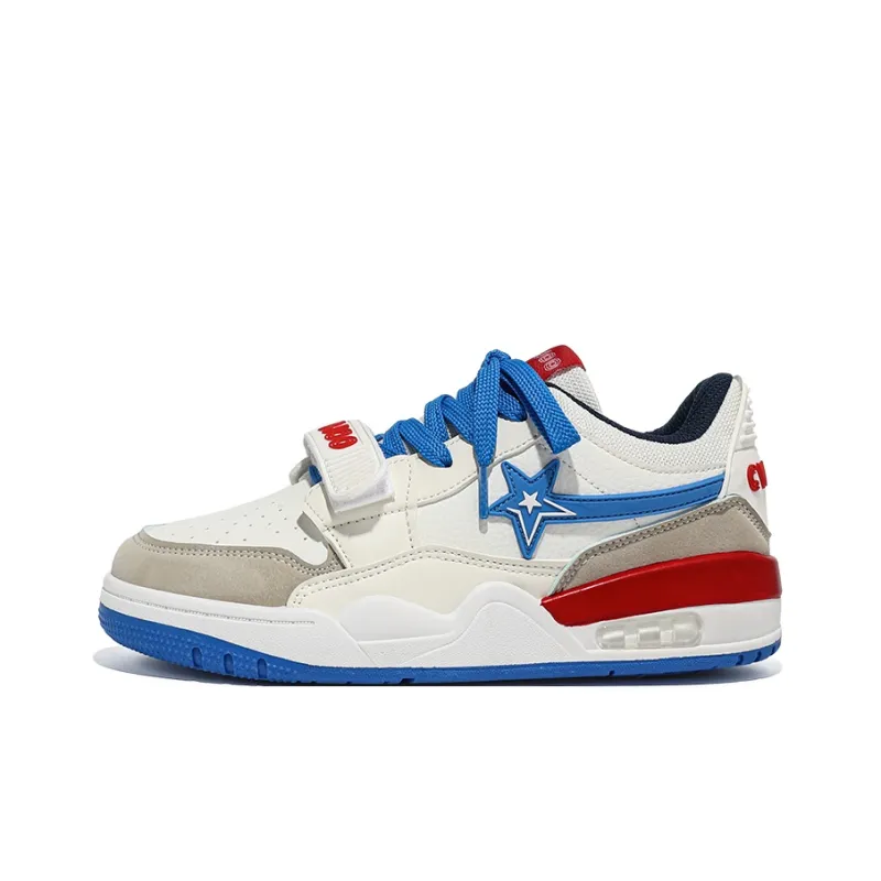 CVOJOO Stars Collection Low Top Skateboard Shoes Unisex Peach Cheese-13