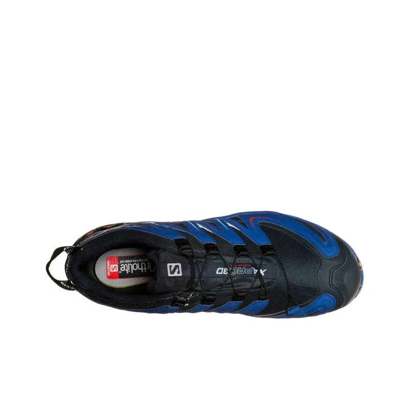 SALOMON XA PRO 3D Slip Resistant, Abrasion Resistant, Waterproof Low Top Running Shoes Men's Blue Black-3