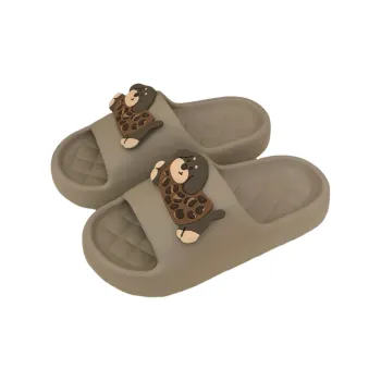 Thin Strips Sandal Slippers Unisex, Desert Brown