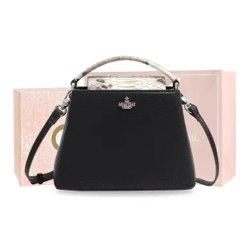 MISS GAIL Artificial Leather Shoulder Bag, Crossbody Bag, Handbag Regular Women's Black
