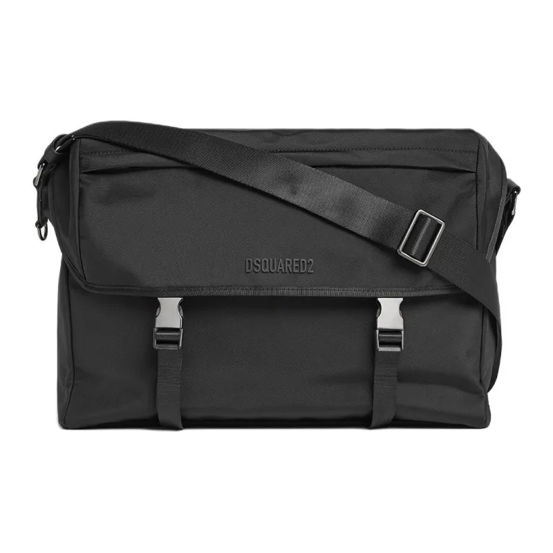 DSQUARED 2 Logo Lettering Foldover Messenger Bag-0