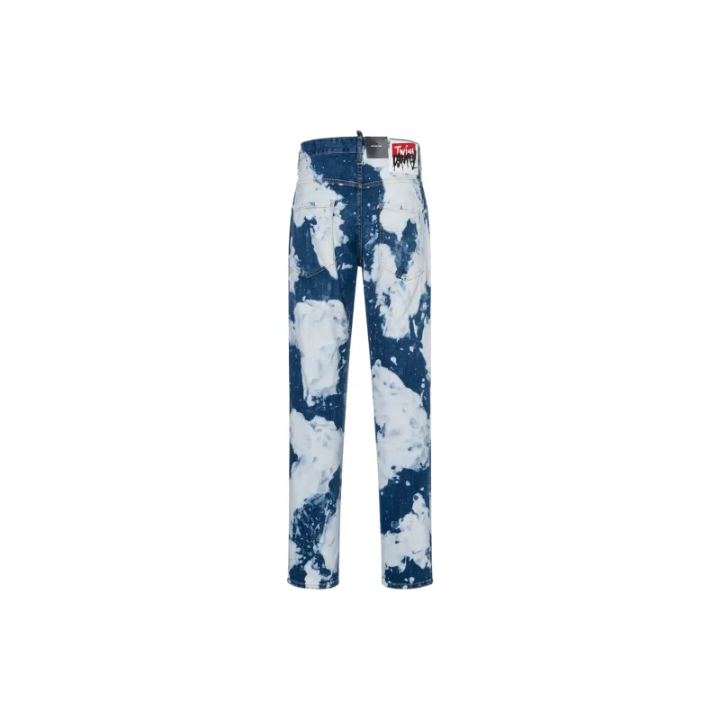 DSQUARED 2 Bleached Paint-splatter Jeans-1