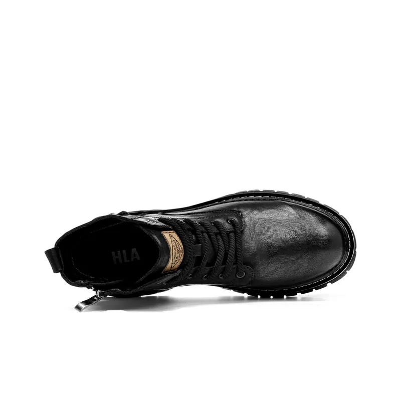 HLA Martin Boots Men Black, Bronze-2