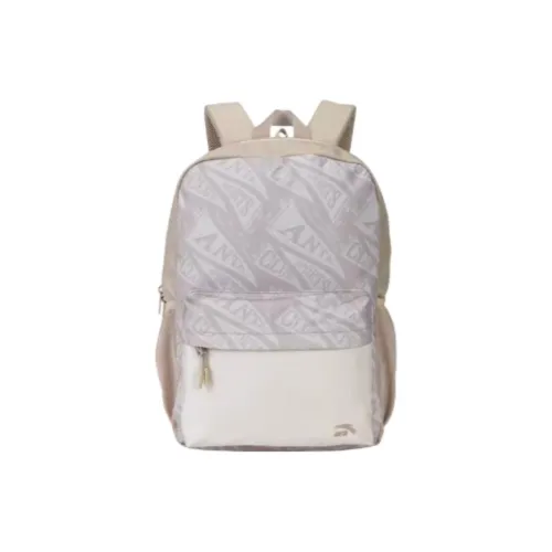 Anta Life Collection Fabric Backpack Unisex Light Brown