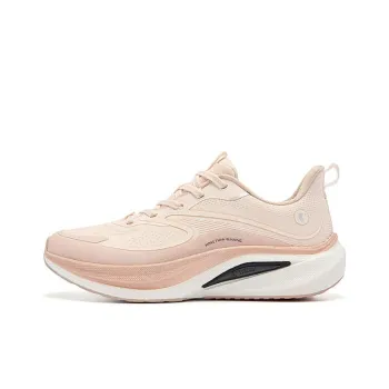 QIAODAN Boundaryless 7.0 Slip Resistant Cushioning Breathable Low Top Sprint Running Shoes Women's Pink