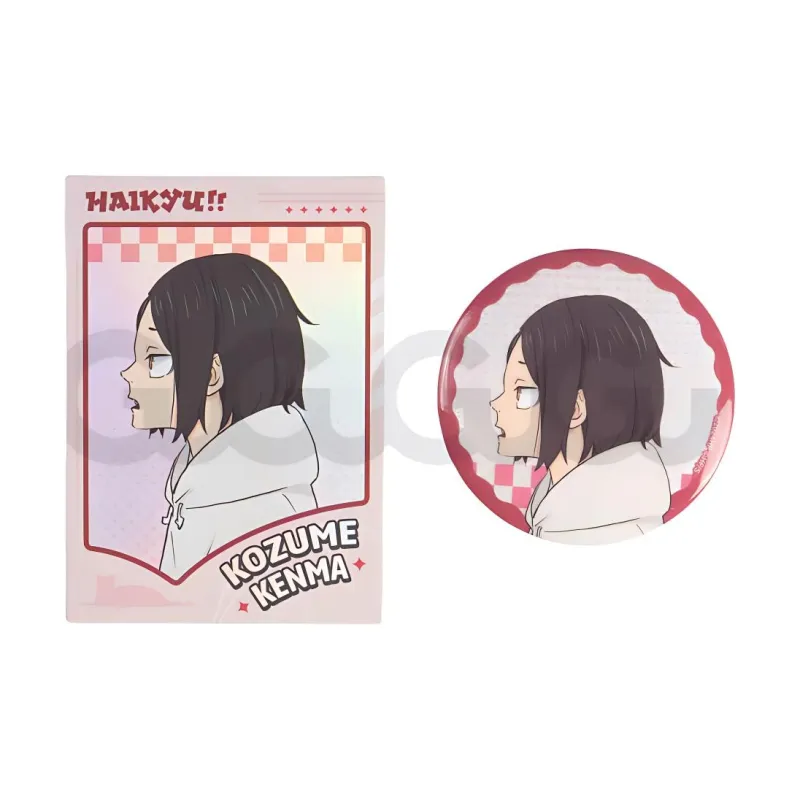 GuGuGuGu Kenma Kozume Tetsurou Kuroo Haikyuu!! Characters Youth Collection Kenma Kozume Tetsurou Kuroo Tinplate Badge-1