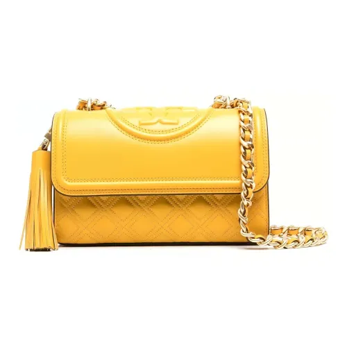 TORY BURCH Sheepskin Crossbody Bag Shoulder Bag Women's Yellow