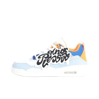 PAIN OR PLEASURE Kids' Skateboarding Shoes Tangerine Blue Teenagers