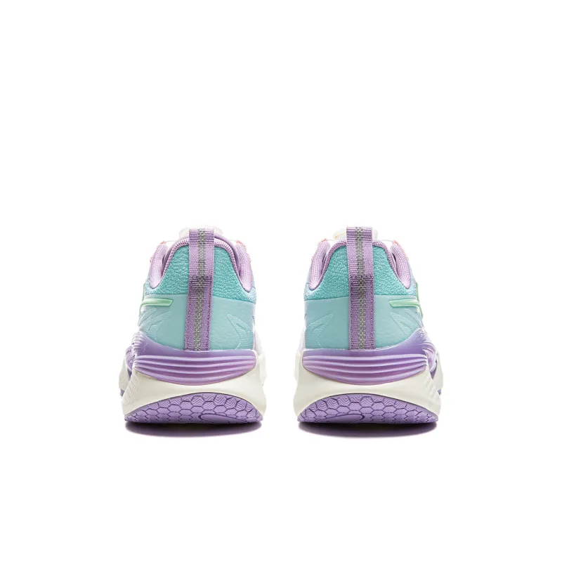 LINING YOUNG Xingyun Slip Resistant, Abrasion Resistant, Breathable Low Top Kids' Running Shoes Purple Blue White Kids'-4