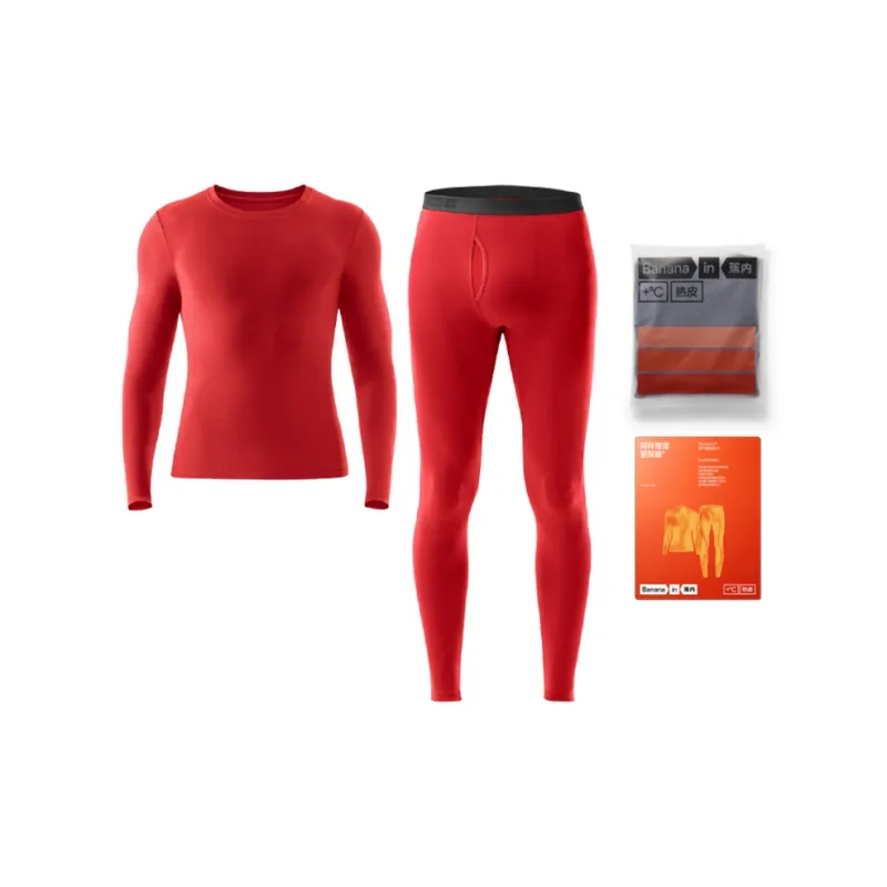 Bananain Red Plan Series Thermal Set Unisex-18