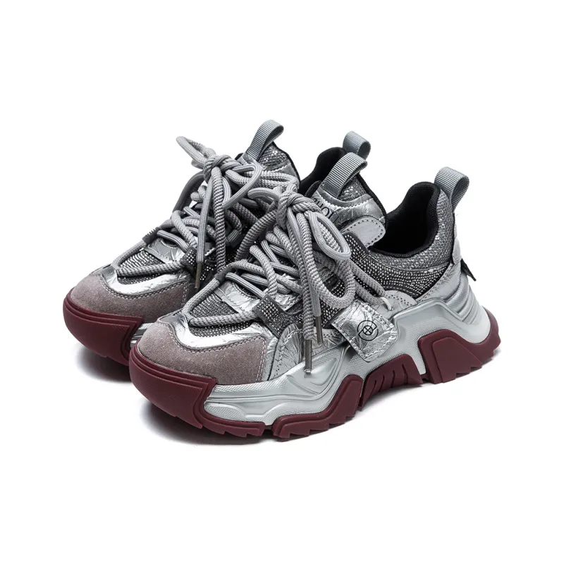 Jay Height Increasing Low Top Chunky Sneakers Women's-2