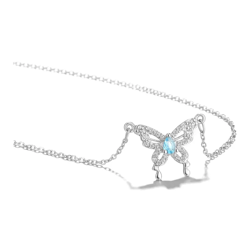 Clect Synthetic Cubic Zirconia Necklaces Women's-2