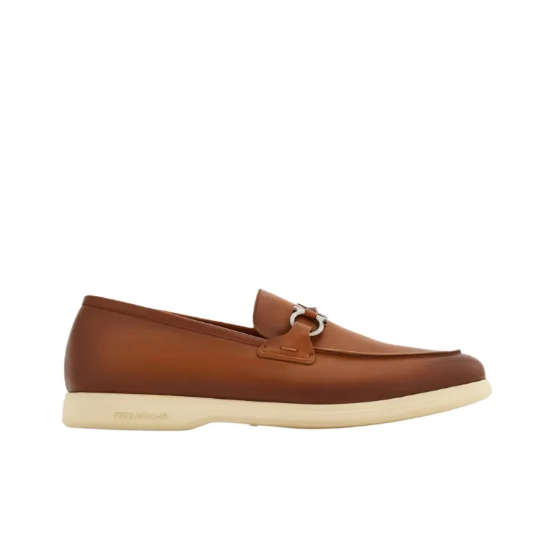 FERRAGAMO GANCINI Loafers Men's Brown-1