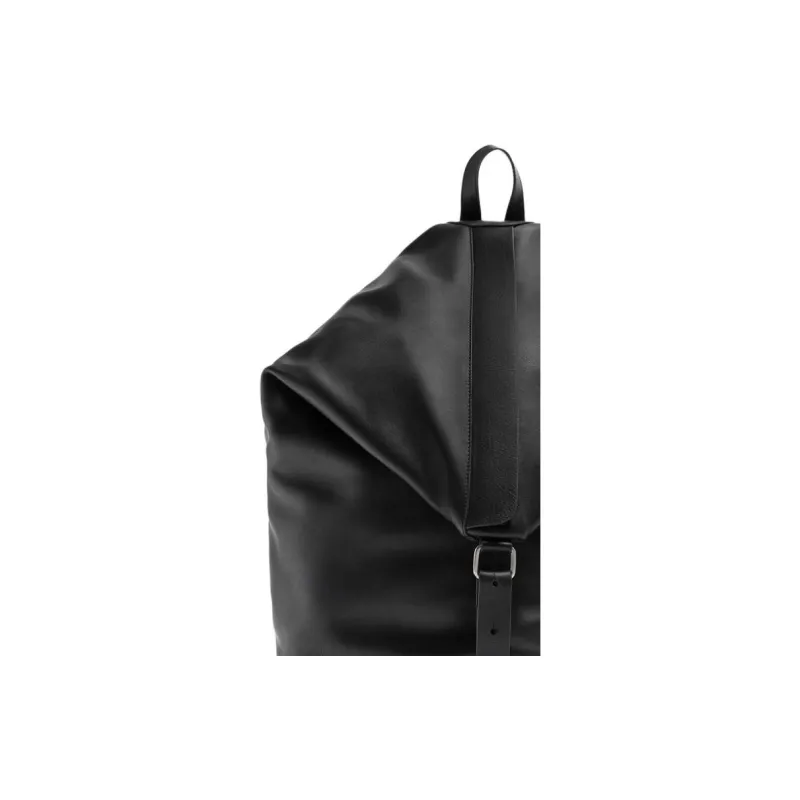 ZARA Cow Leather Backpack Large Size Men's Black-2