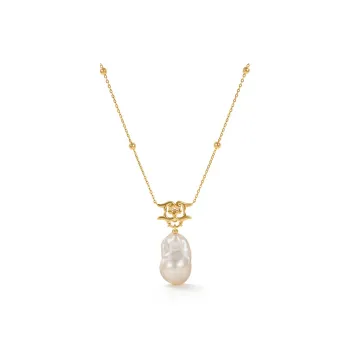Amber Lollipop Pearl Necklaces Women's