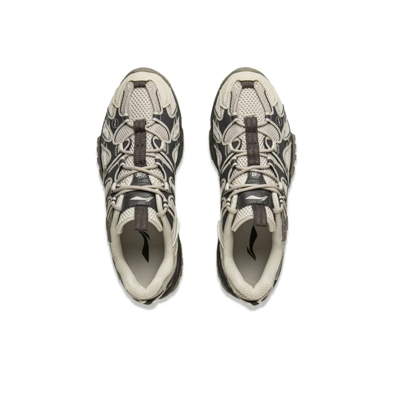 LiNing CF Tracing, Xingye Cushioning Abrasion Resistant Lightweight Low Top Hiking Shoes Unisex Mica Obsidian Gray-4