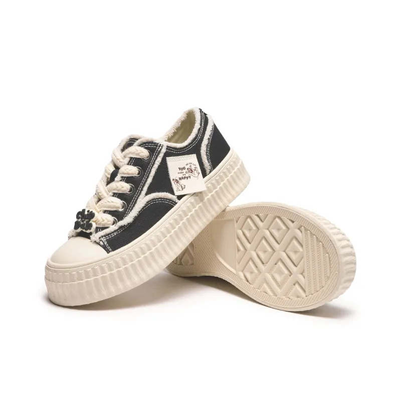 Disney X Hotwind Canvas Shoes Women's Low Top White-3
