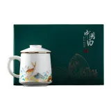 Li Ti Tong-Deer Baichuan Cup (Glazed)