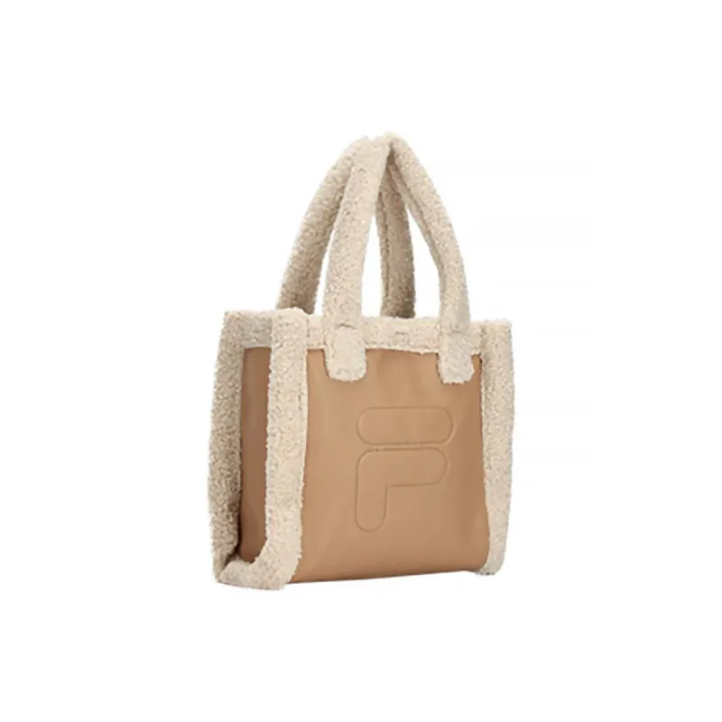 FILA Fabric Shoulder Bag Handbags Regular Women's Actual Product Brown-2