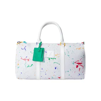 Jordan Polyester Travel Bags Handbag Unisex White